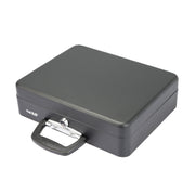 Geldkassette mit Tragegriff von HMF mit 30 cm Breite in Schwarz