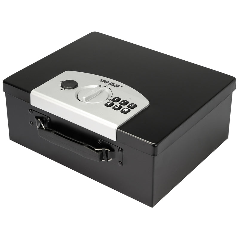 Dokumentensafe mit Elektronikschloss von HMF in Schwarz