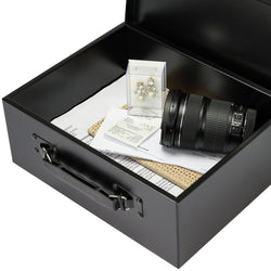 Dokumentensafe Elektronikschloss, HMF 1006-02, 32,5 x 25,5 x 12,5 cm, Schwarz