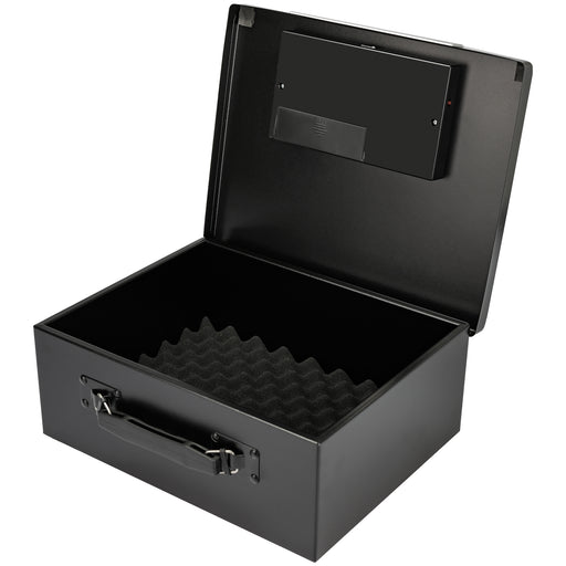 Dokumentensafe mit Elektronikschloss von HMF in Schwarz