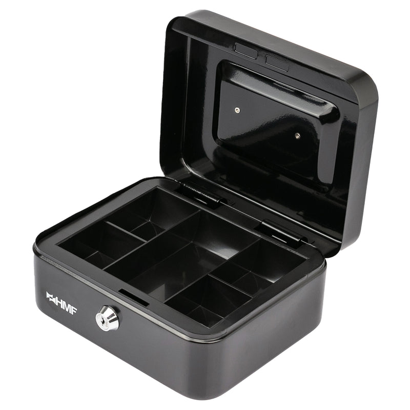 Geldkassette Münzeinsatz HMF 10120 20 x 16 x 9 cm Schwarz