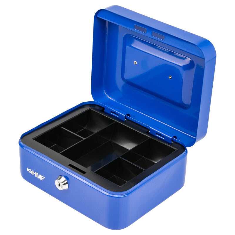 Geldkassette Münzeinsatz HMF 10120 20 x 16 x 9 cm Blau