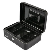 Geldkassette Münzeinsatz HMF 10125 25 x 18 x 9 cm Schwarz