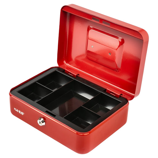 Geldkassette Münzeinsatz HMF 10125 25 x 18 x 9 cm Rot
