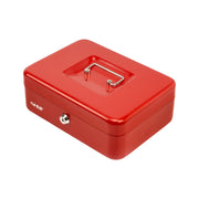 Geldkassette Münzeinsatz HMF 10125 25 x 18 x 9 cm Rot