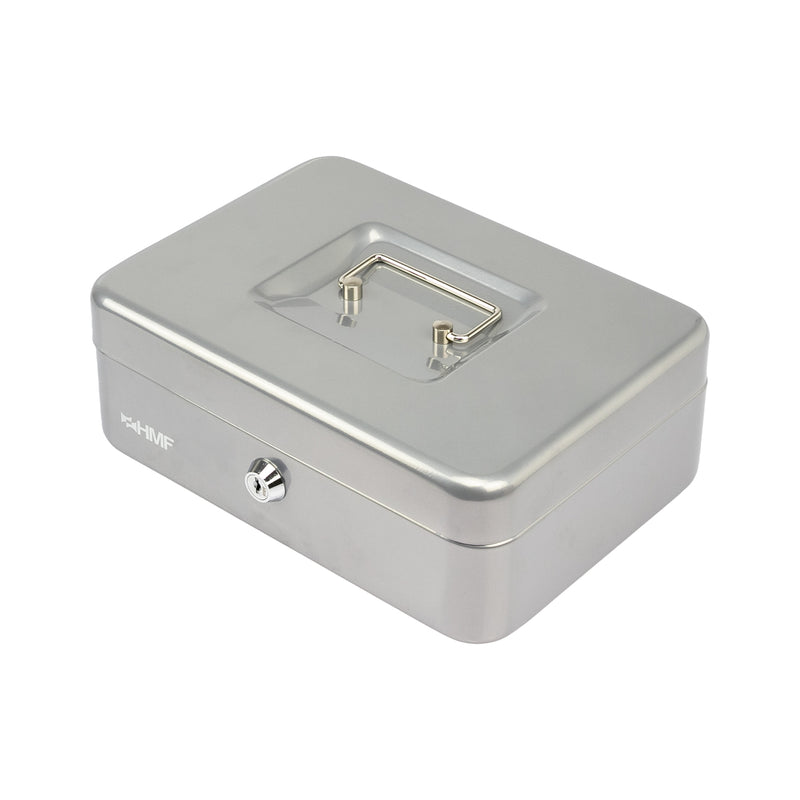 Geldkassette Münzeinsatz HMF 10125 25 x 18 x 9 cm Silber