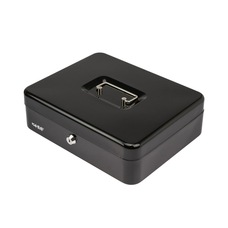 Geldkassette Münzeinsatz HMF 10130 30 x 24 x 9 cm Schwarz