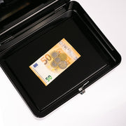 Geldkassette Münzeinsatz HMF 10130 30 x 24 x 9 cm Schwarz
