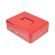 Geldkassette Münzeinsatz HMF 10130 30 x 24 x 9 cm Rot