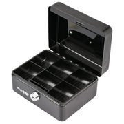 Geldkassette Münzeinsatz HMF 10215 15 x 12 x 8 cm schwarz