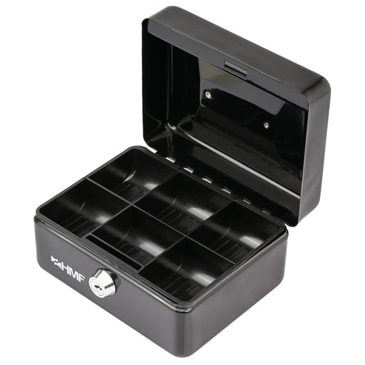 Geldkassette Münzeinsatz HMF 10215 15 x 12 x 8 cm schwarz