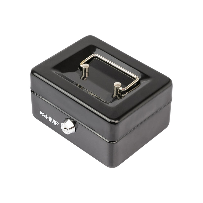 Geldkassette Münzeinsatz HMF 10215 15 x 12 x 8 cm schwarz