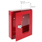 Ersatzglasscheibe für ein Notschlüsselkasten von HMF mit den Maßen 12 x 6.2 cm