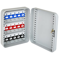 HMF Schlüsselkasten Schlüsselschrank abschließbar Metall 15-60Haken Schlüsselbox