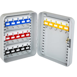 HMF Schlüsselkasten Schlüsselschrank abschließbar Metall 15-60Haken Schlüsselbox