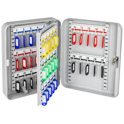 HMF Schlüsselkasten Schlüsselschrank abschließbar Metall 15-60Haken Schlüsselbox
