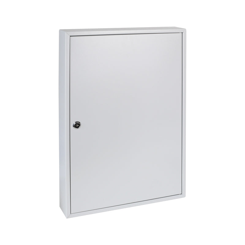 HMF 135100-07 Schlüsselschrank 100 Haken Lichtgrau geschlossen