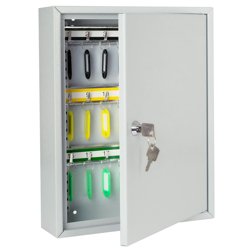 HMF 13542-07 Schlüsselschrank 42 Haken Lichtgrau