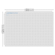 Rasterschaumstoff von HMF mit den Maßen 440 x 315 mm und 90 mm Höhe