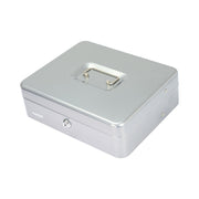 Geldkassette Scheinfächer mit Klammer HMF 15230-05 30 x 24 x 9 cm silber