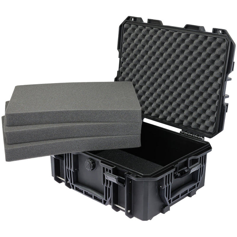 HMF Outdoorkoffer mit Trageriemen 15401-02 schwarz