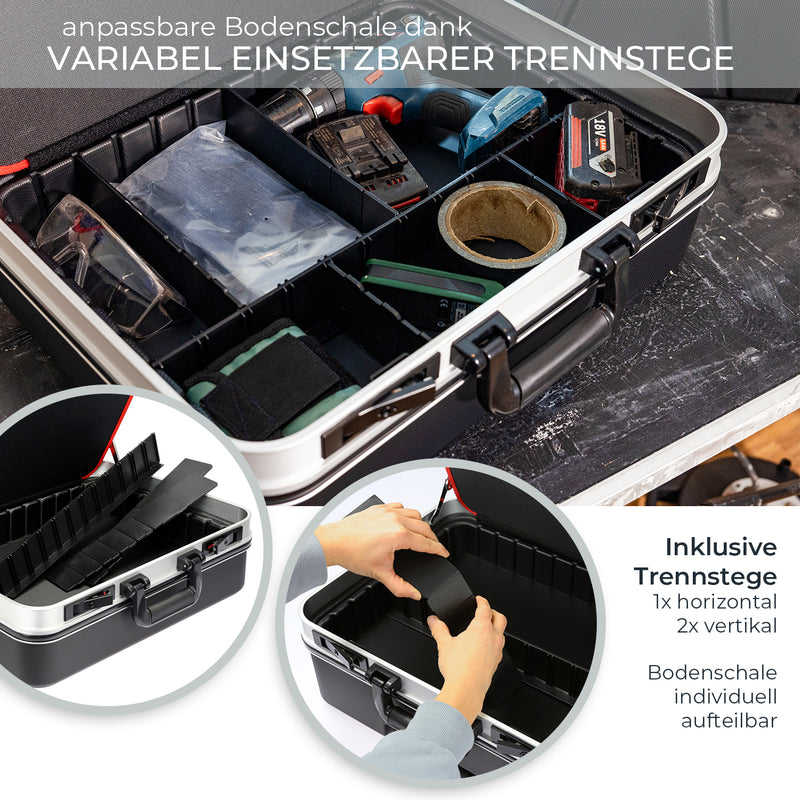 Werkzeugkoffer aus ABS Kunststoff von HMF