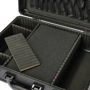 HMF Werkzeugkoffer mit Rasterschaumstoff 15701-02 schwarz