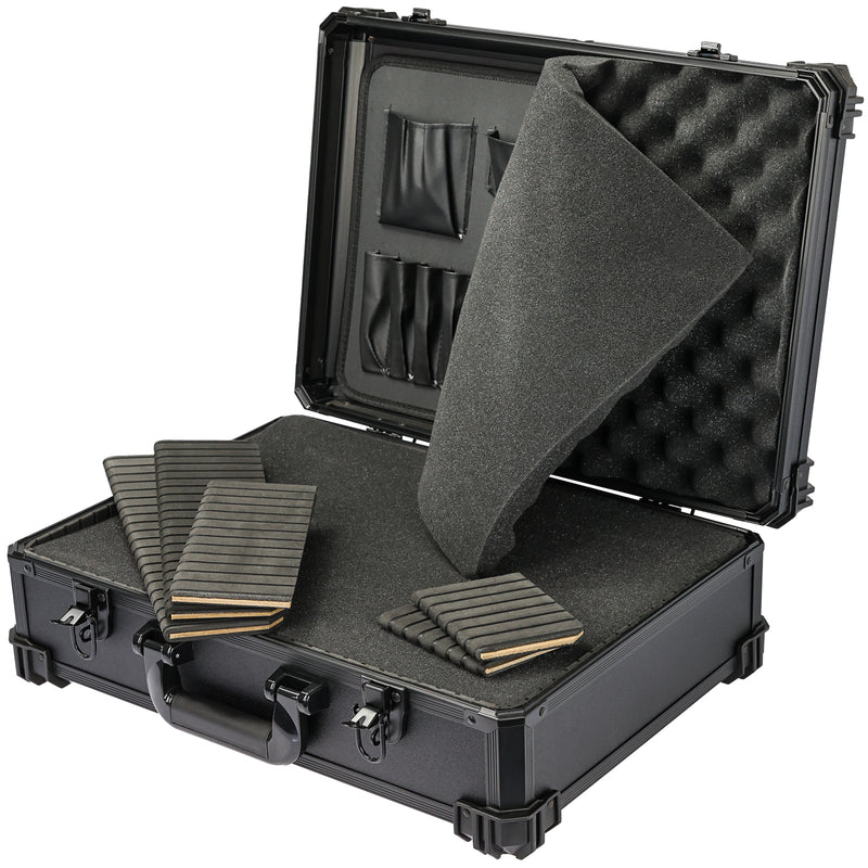 HMF Werkzeugkoffer mit Rasterschaumstoff 15701-02 schwarz