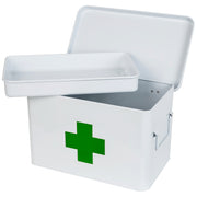 Medizinbox Hausapotheke Metall HMF 1771 Weiß 32.5 x 20 x 20.5 cm