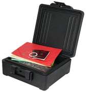 HMF Feuerfeste Wasserdichte Dokumentenbox für Ordner DIN A4/B4; 17 x39 x 36, 5 cm in Schwarz
