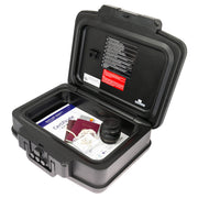 Feuerfeste Wasserdichte Dokumentenbox HMF 250437 DIN A4 Schwarz