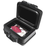 Feuerfeste und wasserdichte Dokumentenbox von HMF in DIN A5 in Schwarz