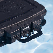Feuerfeste und wasserdichte Dokumentenbox von HMF in DIN A4 Register in Schwarz