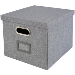Aufbewahrungsbox für Hängeregister passend für Kallax, HMF 250473, DIN A4 Format