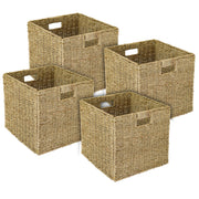 Aufbewahrungskorb aus Seegras von HMF, 4er Set
