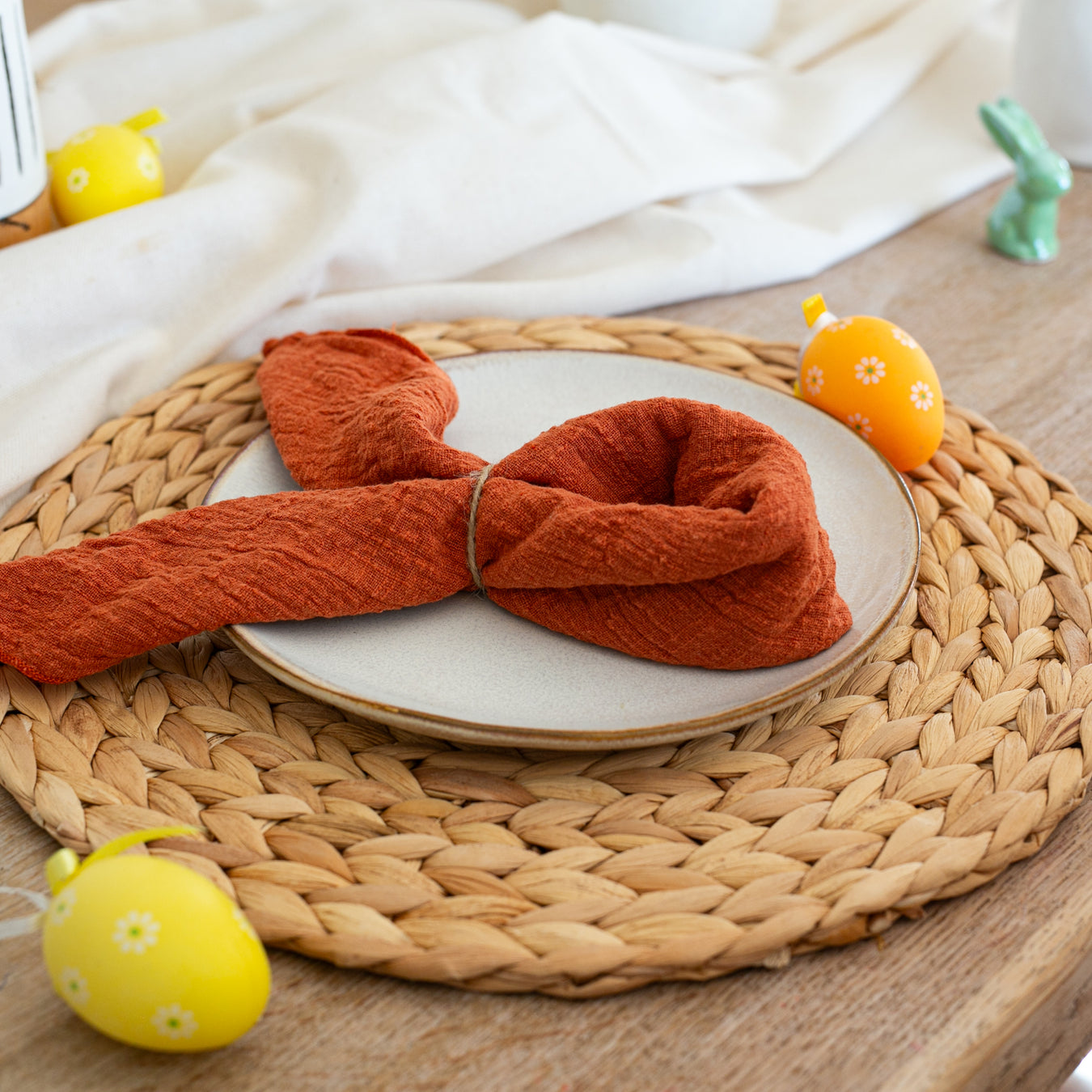 HMF Tischset mit Oster Dekovorschlag