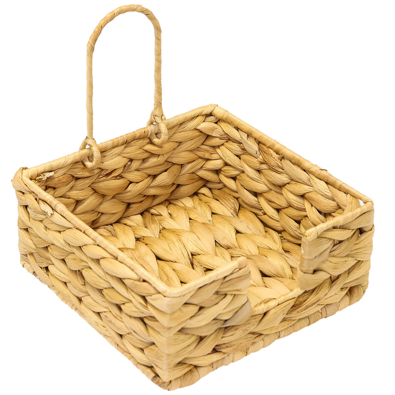 Serviettenhalter von HMF geflochten aus Wasserhyazinthe 19 x 19 x 8 cm