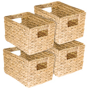 Faltkorb HMF 37242-S4 Wasserhyazinthe 4er Set Größe M 32x23x20 cm