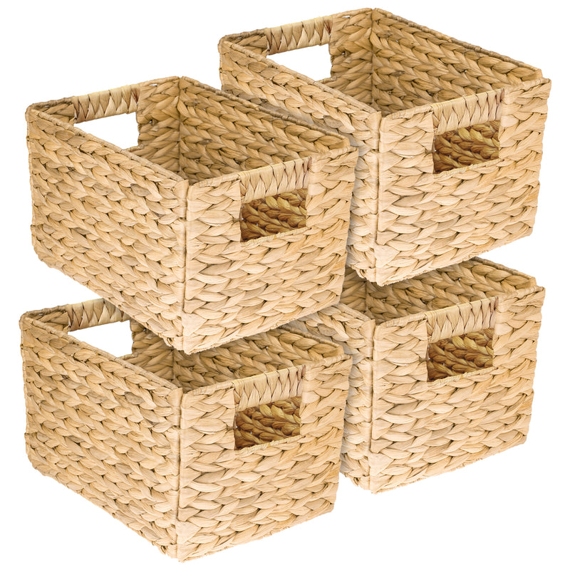 Faltkorb HMF 37242-S4 Wasserhyazinthe 4er Set Größe M 32x23x20 cm
