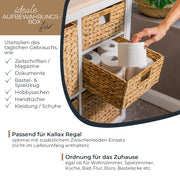 Flechtkorb HMF 37243-S4 4er Set für Kallax 30x34x15 cm