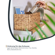 Aufbewahrungskorb Badezimmer aus Wasserhyazinthe 38 cm von HMF 2 Stück