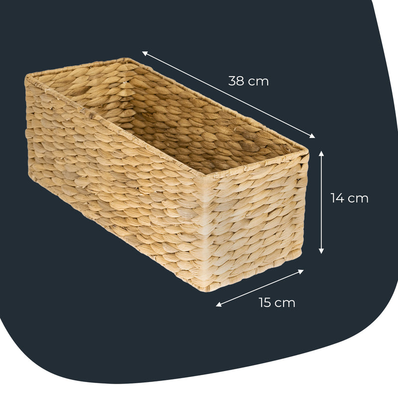 Aufbewahrungskorb Badezimmer aus Wasserhyazinthe, 38 cm, HMF, 1 Stück