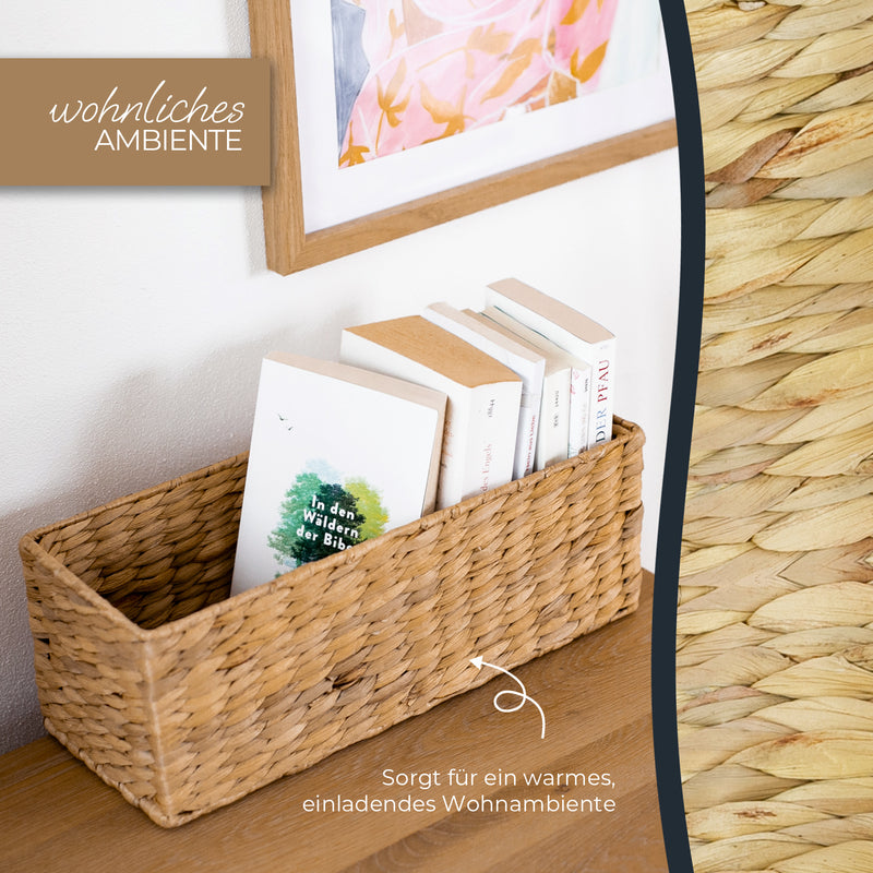 Aufbewahrungskorb Badezimmer aus Wasserhyazinthe 38 cm von HMF 1 Stück