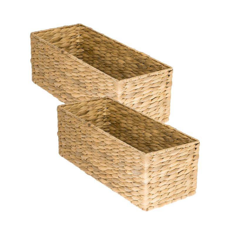 Badezimmerkorb HMF 37270 Wasserhyazinthe 2er Set 38x15x14 cm