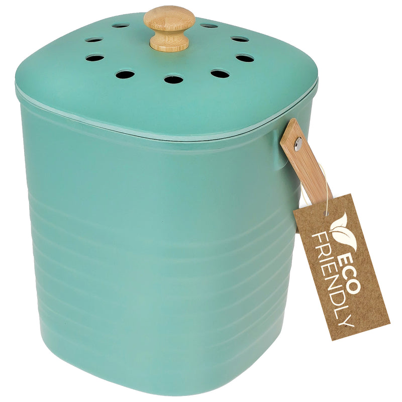 Nachhaltiger Biomülleimer geruchsdicht HMF 3780 3 Liter Grün