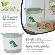 Aufbewahrungskorb aus Baumwolle, Dinosaurier, HMF 39020-30CM-DIN, 30,5 x 30,5 cm