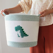 Aufbewahrungskorb aus Baumwolle, Dinosaurier, HMF 39020-30CM-DIN, 30,5 x 30,5 cm