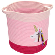 Aufbewahrungskorb aus Baumwolle, Einhorn, HMF 39020-30CM-EIN, 30,5 x 30,5 cm