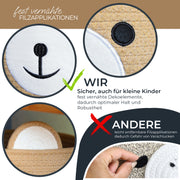 Aufbewahrungskorb mit versteckten Griffen für Kinderzimmer aus Baumwolle