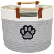 Aufbewahrungskorb aus Baumwolle, Hundepfote, HMF 39023-HUN, 30 x 24 cm